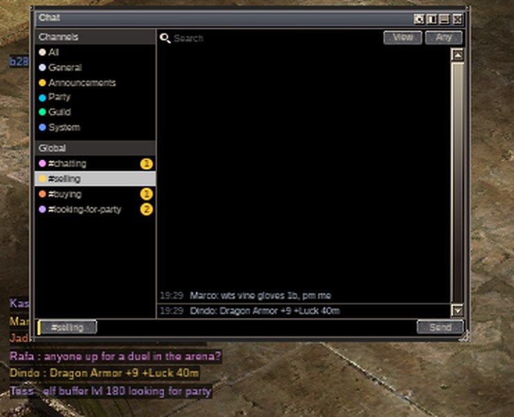 The chat window on the #selling channel, showing two selling posts