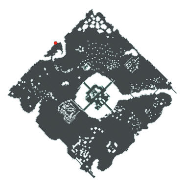 Where Wandering Merchant Martin stands on Lorencia